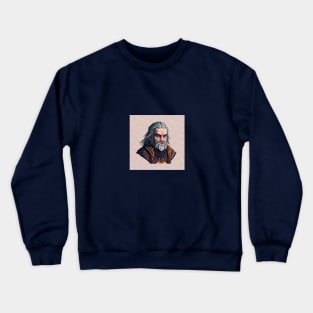 Pixel art illustration of the Witcher Geralt Crewneck Sweatshirt